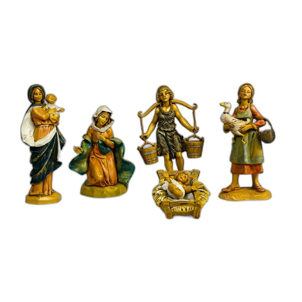 Fontanini Mary & Child Asa Deborah Jesus 5" Scale Depose Italy Nativity